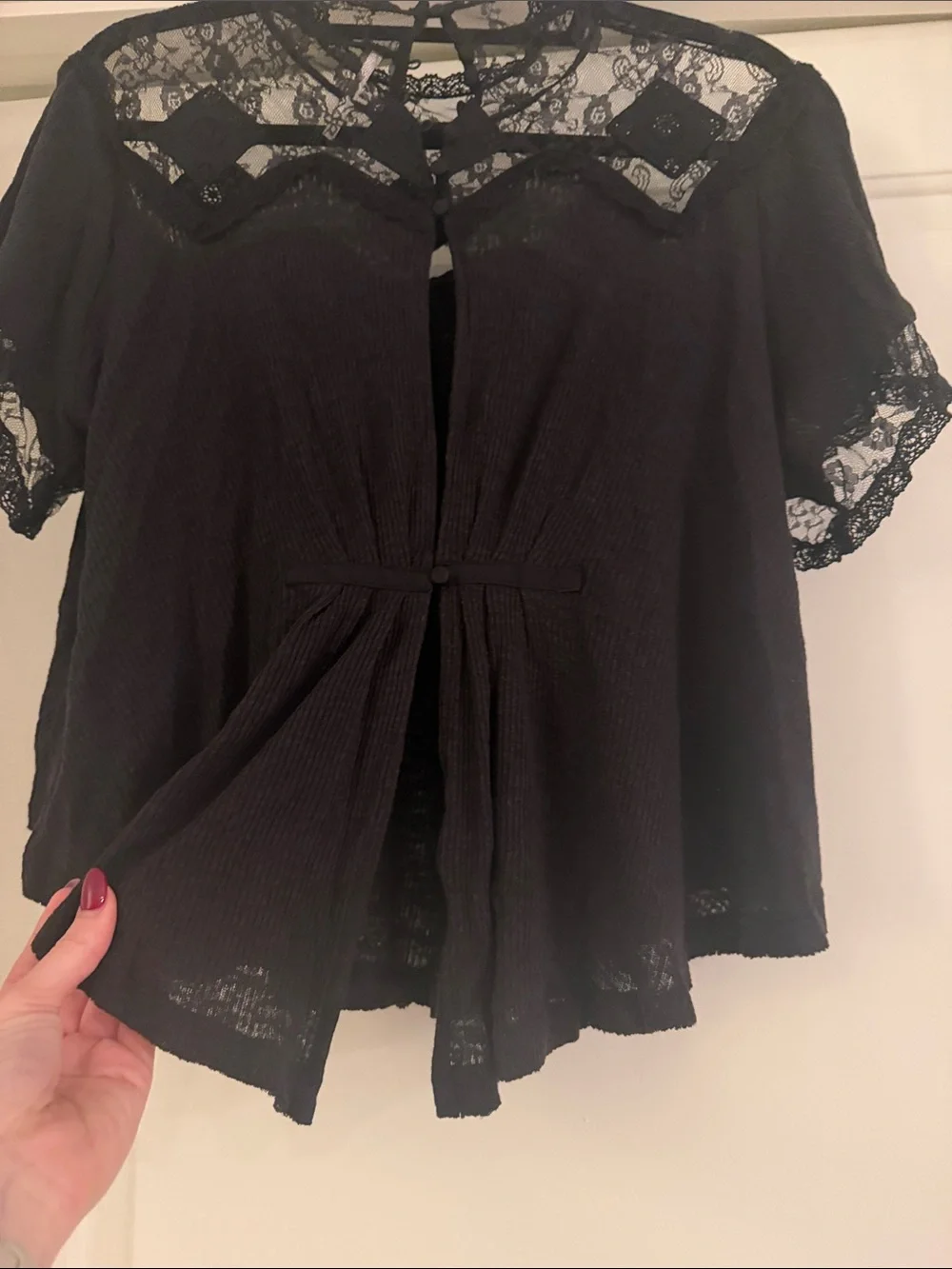 Free People Cape May Lace Top size S